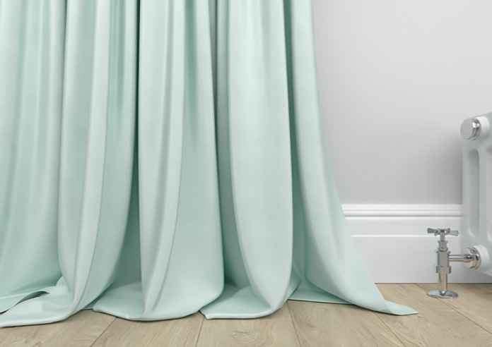 Akoya Faux Silk, Lustre Ice Blue - Made to Measure Curtains - Image 6